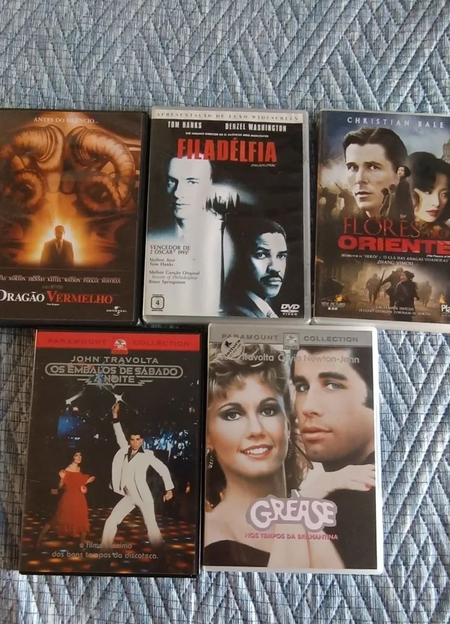 5 DVDs de filmes famosos 