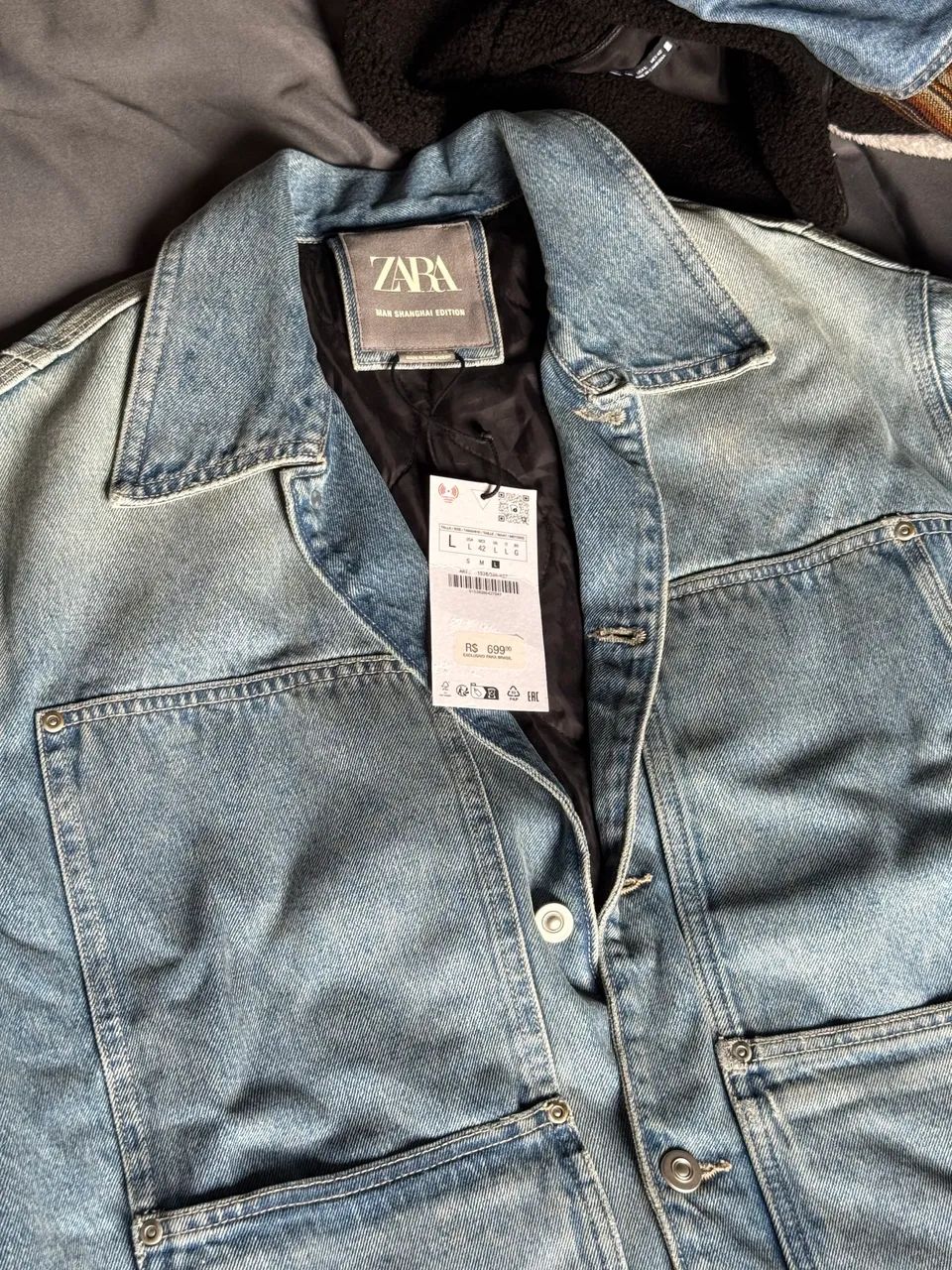 Jaqueta Jeans Zara  - Foto 3