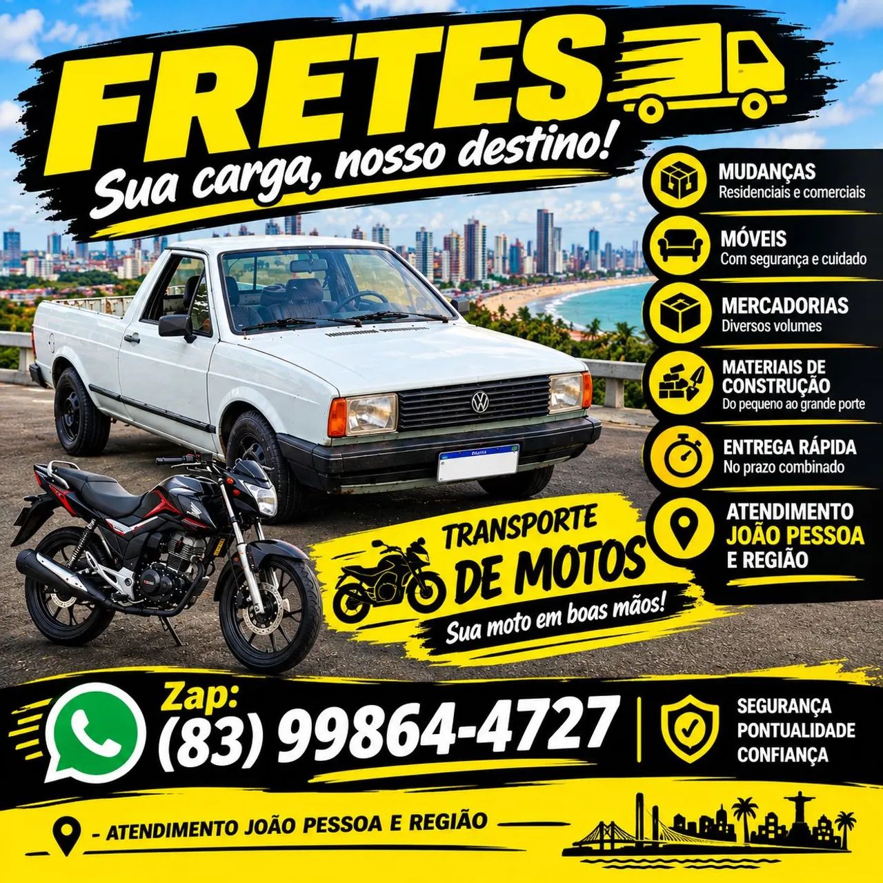 Frete e retiradas 