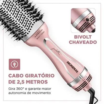 Escova Secadora E Alisadora Mondial  Bivolt 1300w<br>SKU do produto:<br>13259 - Foto 2
