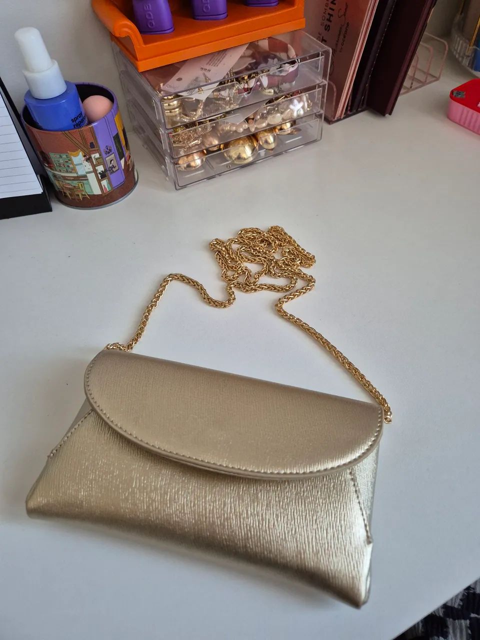 BOLSA FESTA DOURADA 