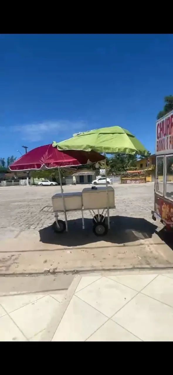 Carrinho com izopor e guarda sol 1.000 - Foto 3
