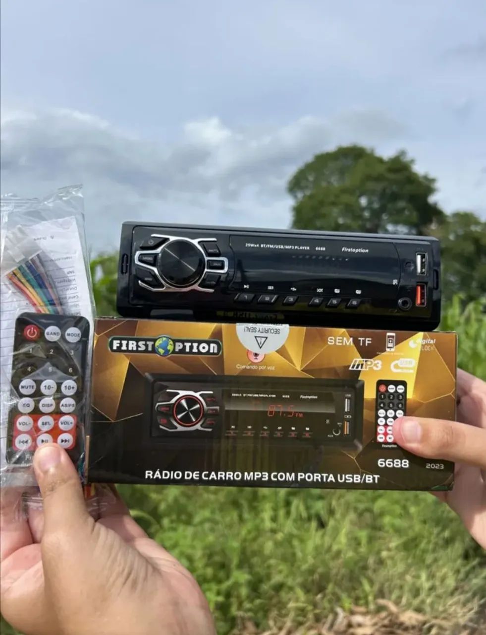 Mp3 Player Rádio Automotivo com Bluetooth 