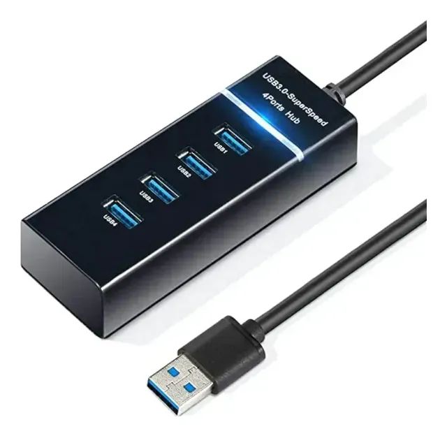 HUB 4 PORTAS USB 3.0 ALTA VELOCIDADE COM LED. - Foto 2