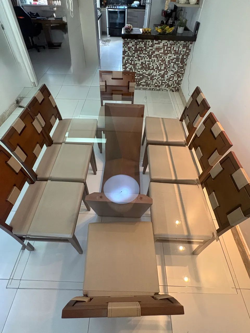 Mesa de jantar com 8 lugares da Jacaúna  - Foto 3