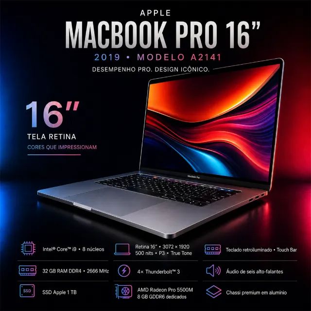 Troco Macbook Pro i9/32 com placa dedicada
