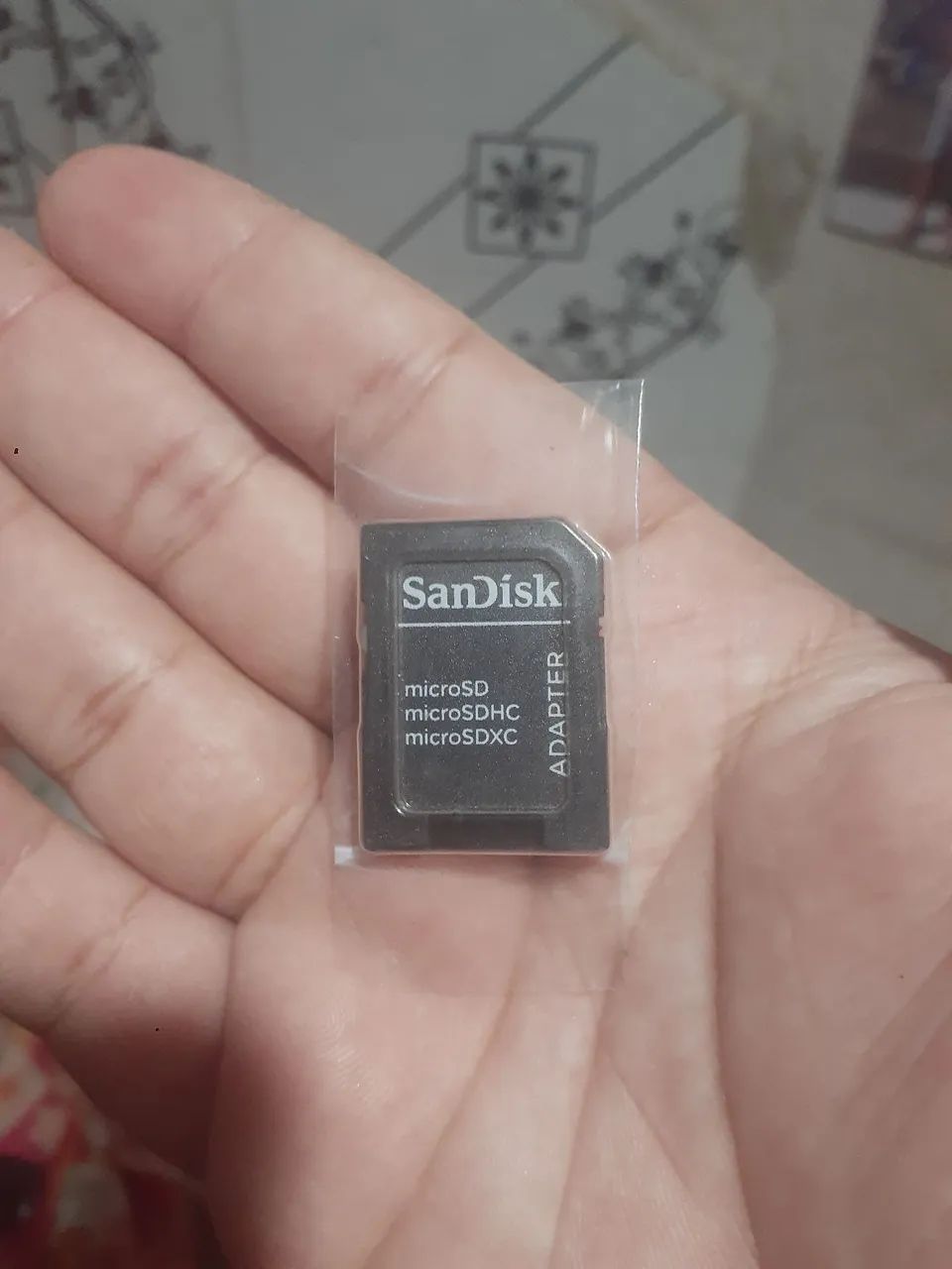 adaptador de cartão microSD para SD.