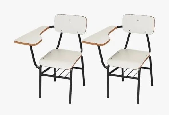 25 cadeiras escolares com prancheta lateral - Foto 3