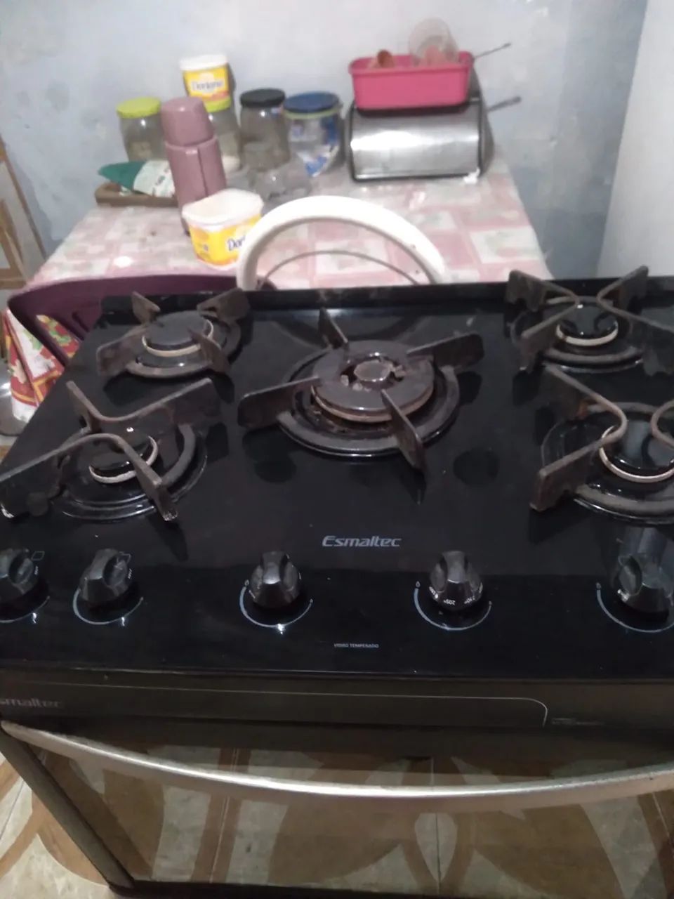 Fogão esmaltec mesa de vidro - Foto 2