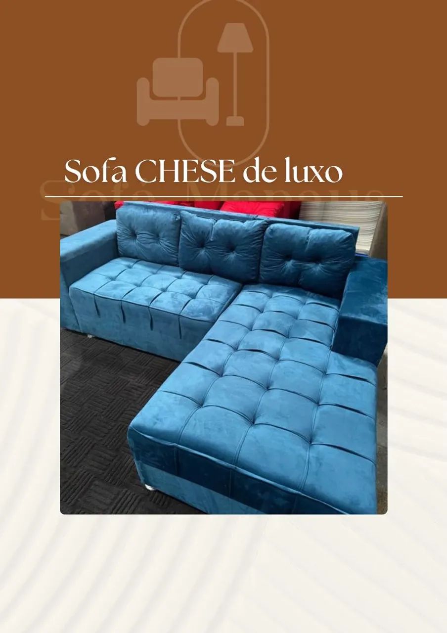 Sofá de canto com chaise 750$ - Manaus  - Foto 3