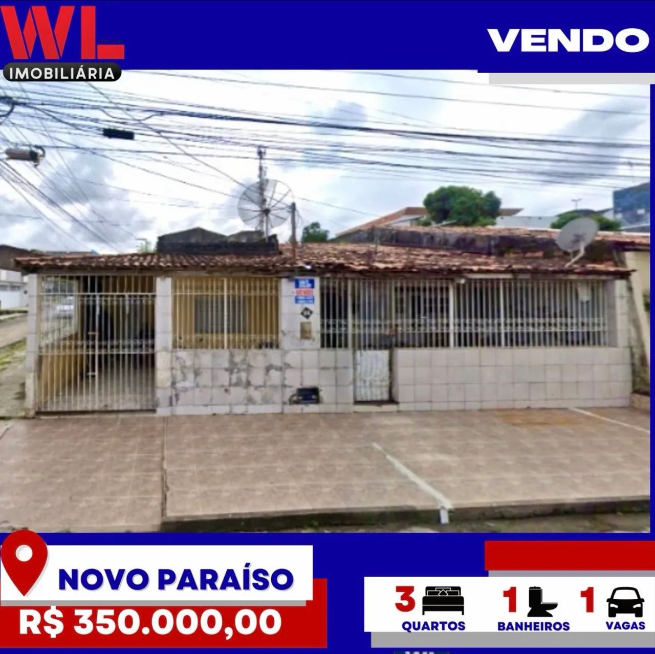 Vendo - casa no Novo paraiso 