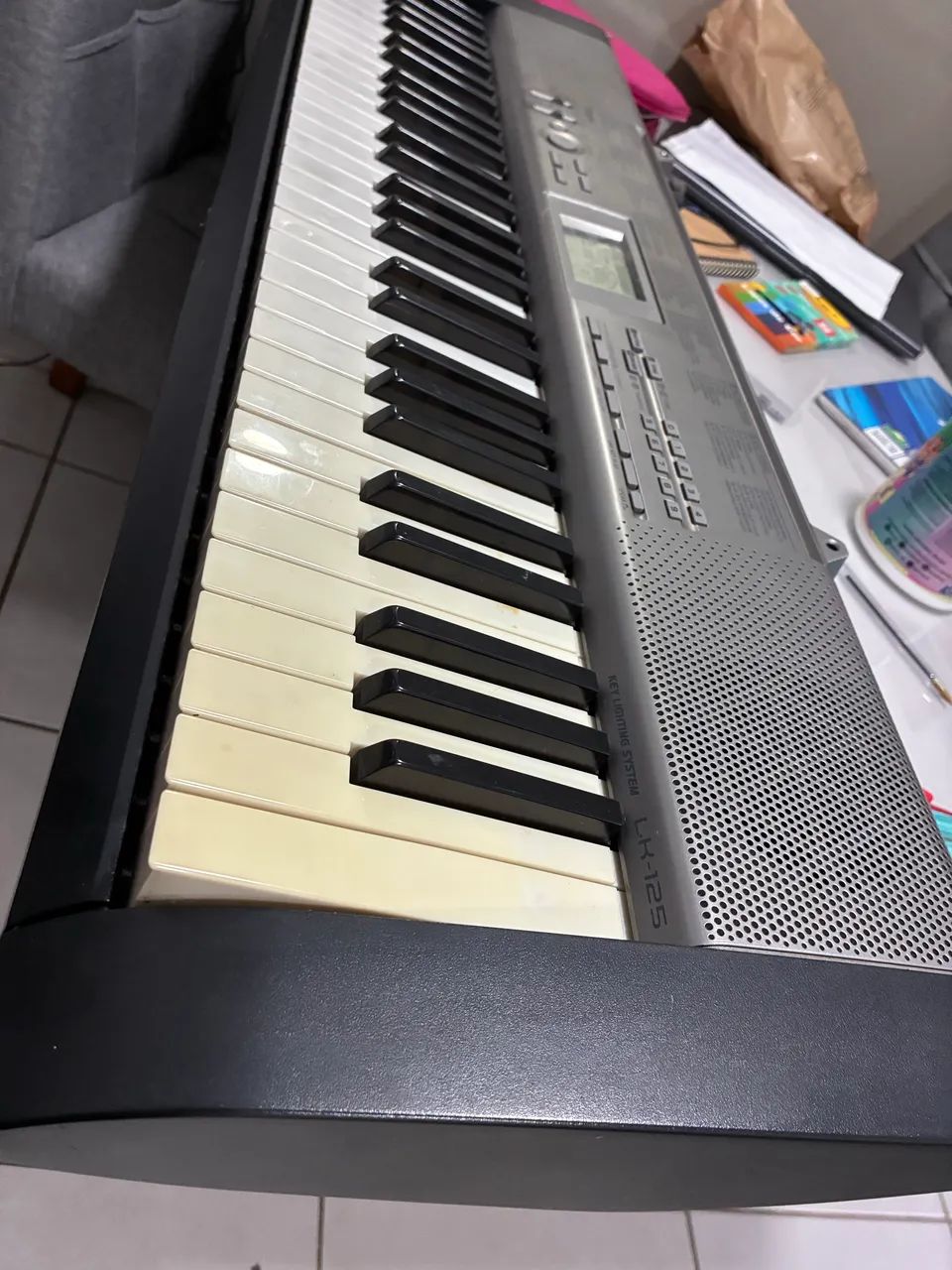 Teclado Cássio LK-125  - Ótimo para aprender a tocar  - Foto 4