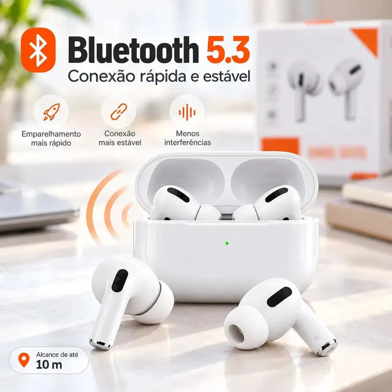 Fone Bluetooth  5.3  Branco - Foto 2