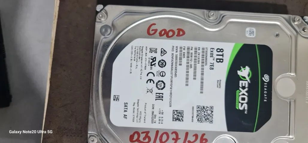 2 UNIDADES HD SATA SEAGATE MODELO EXOS 8TB - Foto 2