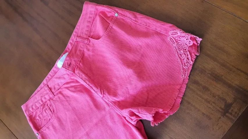 Short feminino rosa Marfino - Foto 3