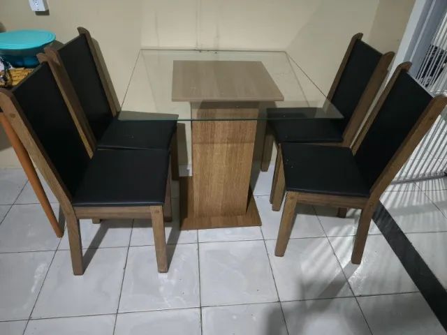 Mesa de jantar 04 cadeiras - Foto 3