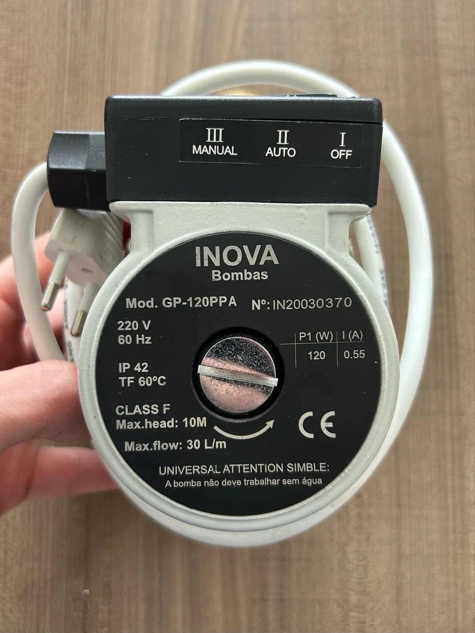 Bomba pressurizadora Inova GP-120PPA 220V