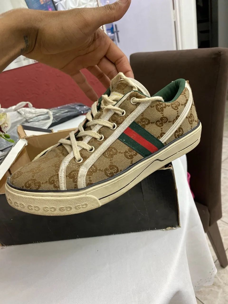 TÊNIS MODELO ESTILO GUCCI - 41 - Foto 5