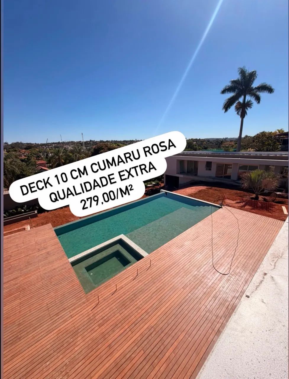 Deck de Cumaru Rosa