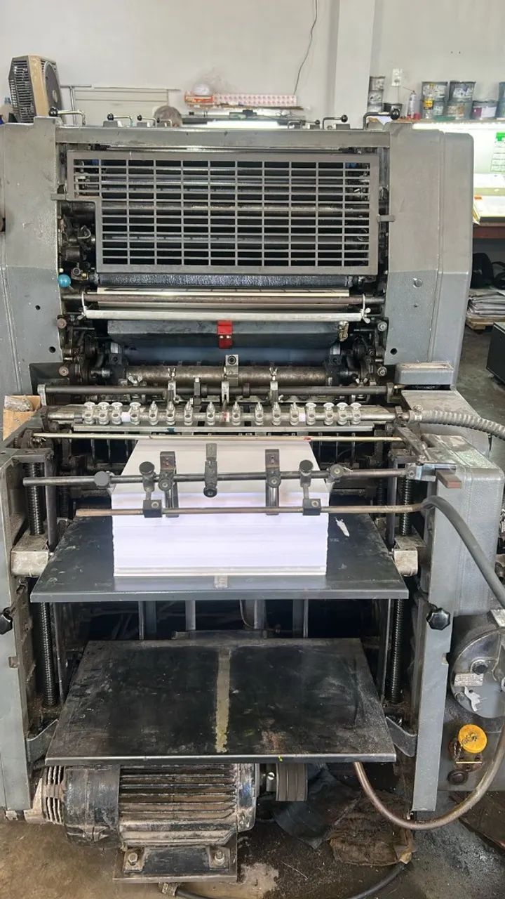 88 Heidelberg GTO 52 4 cores, ano 1981, molha direta, moletom somente no tomador. Rolaria  - Foto 5