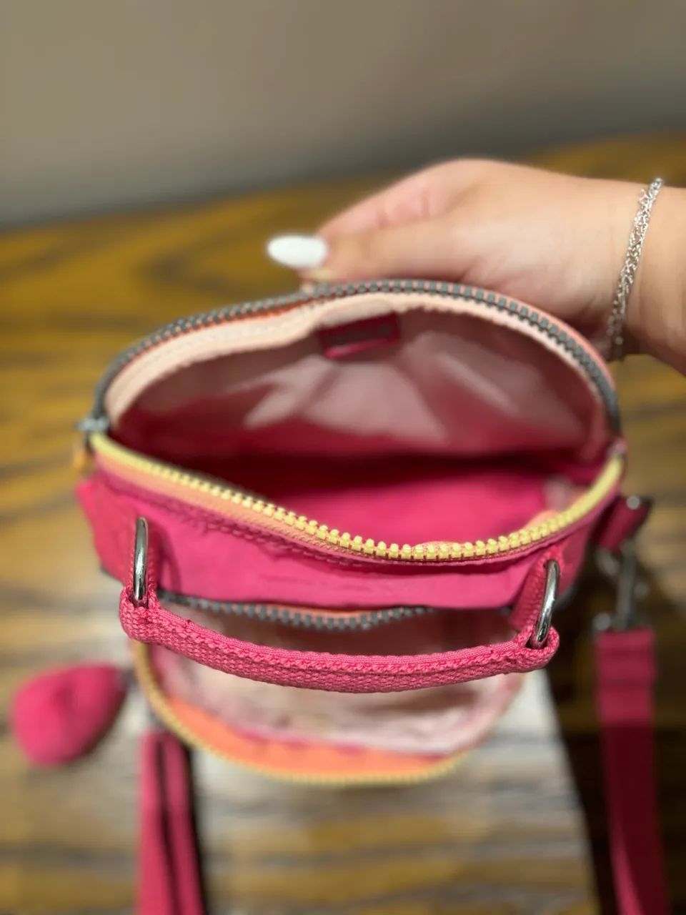 Bolsa Kipling Rosa - Foto 4