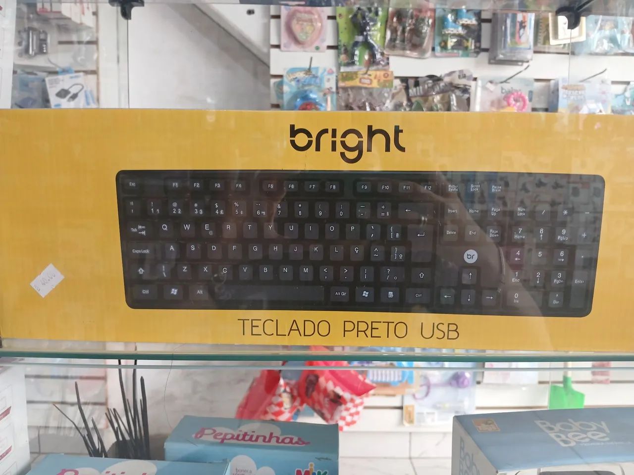 Teclado preto USB