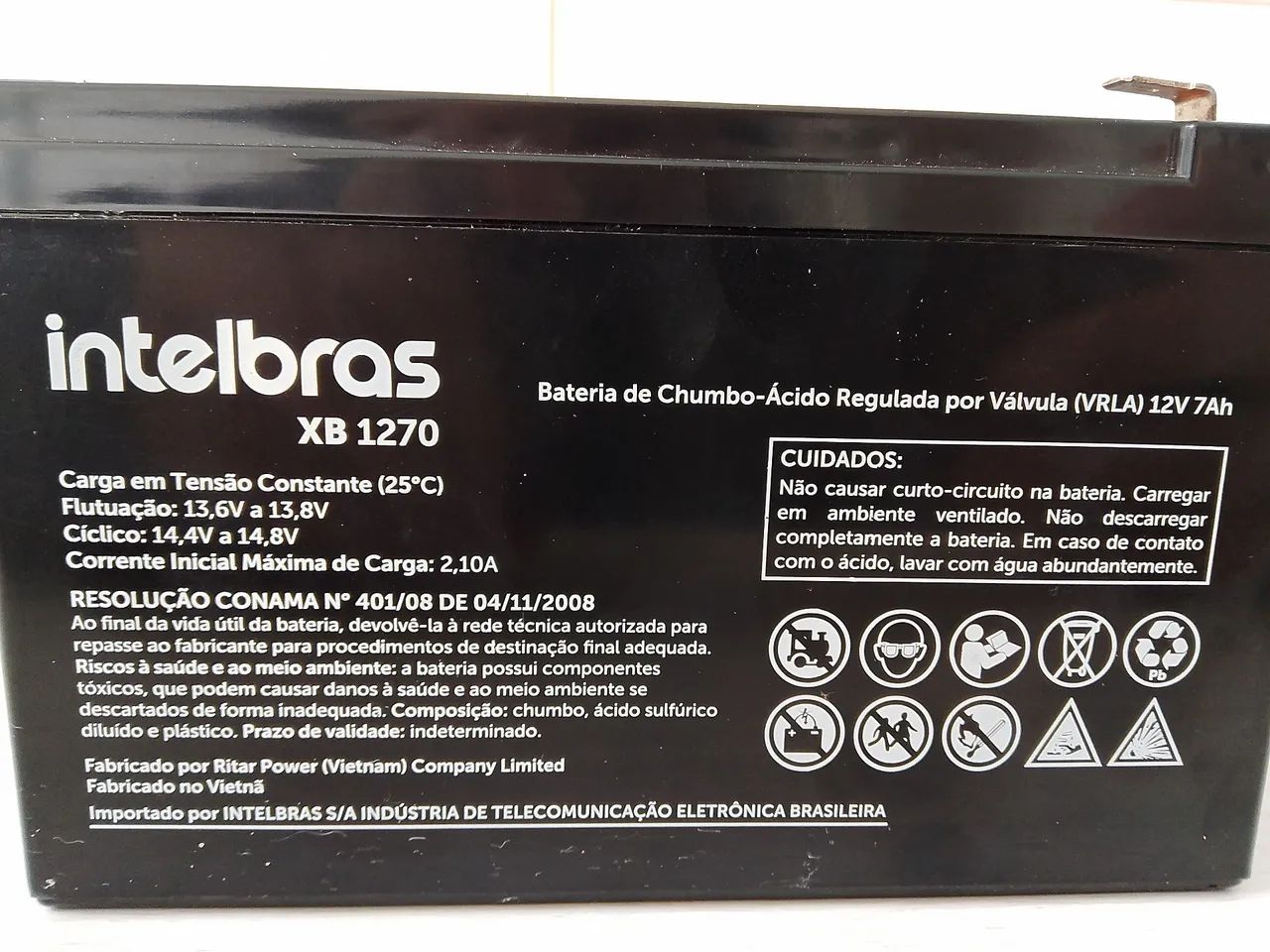 Vendo, Bateria para Nobreak Nova. - Foto 2