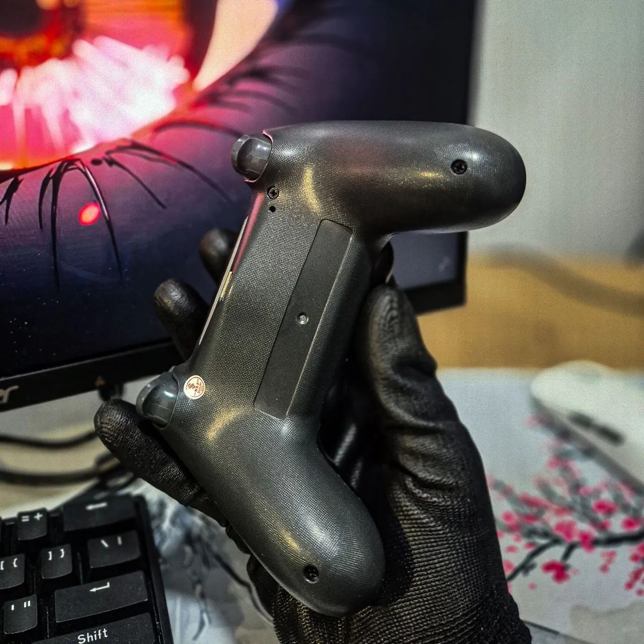 CONTROLE SEM FIO BLUETOOTH - COMPATÍVEL COM PS4 - Foto 2