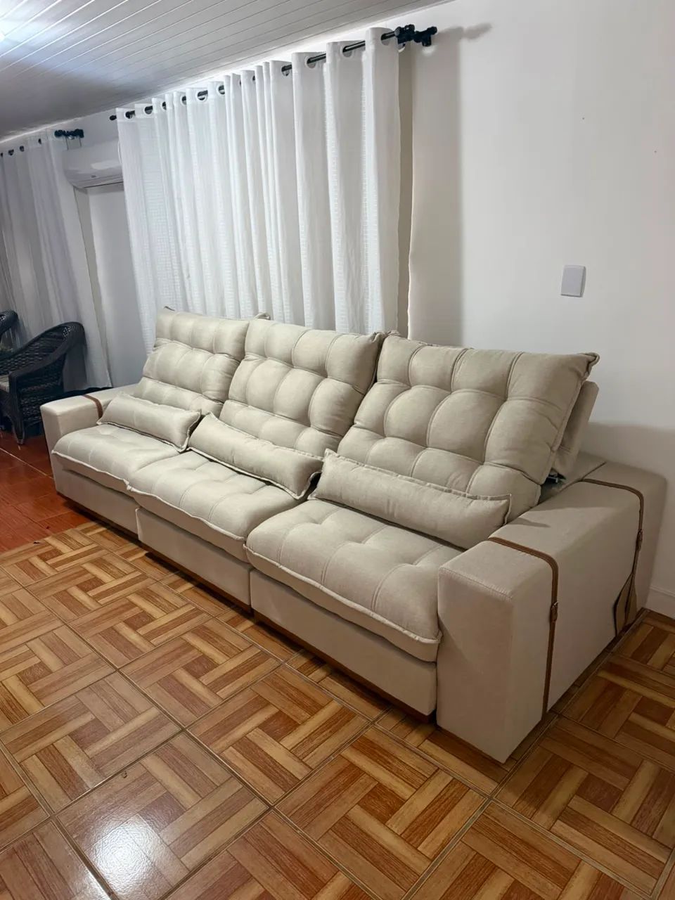 Sofá 2,90 Linho - Foto 2