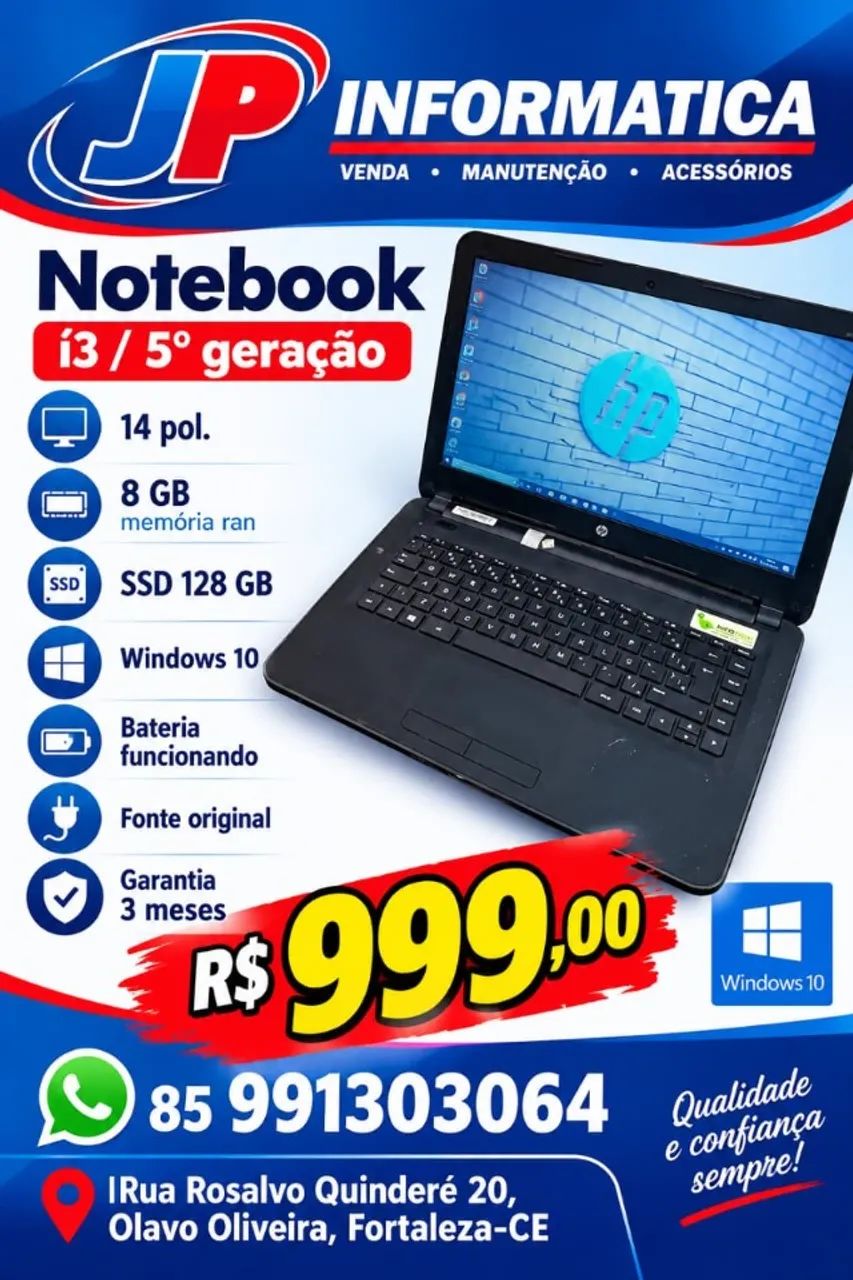 Notbook HP Í5 