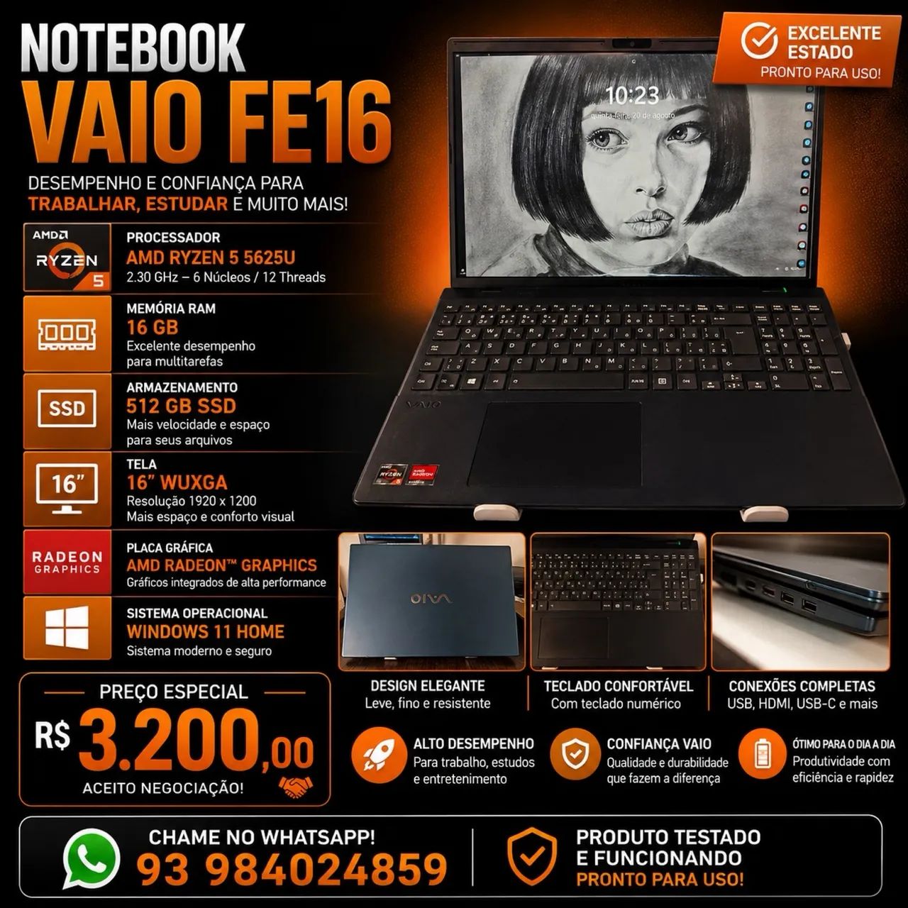 Notebook vaio fe16 - Foto 3
