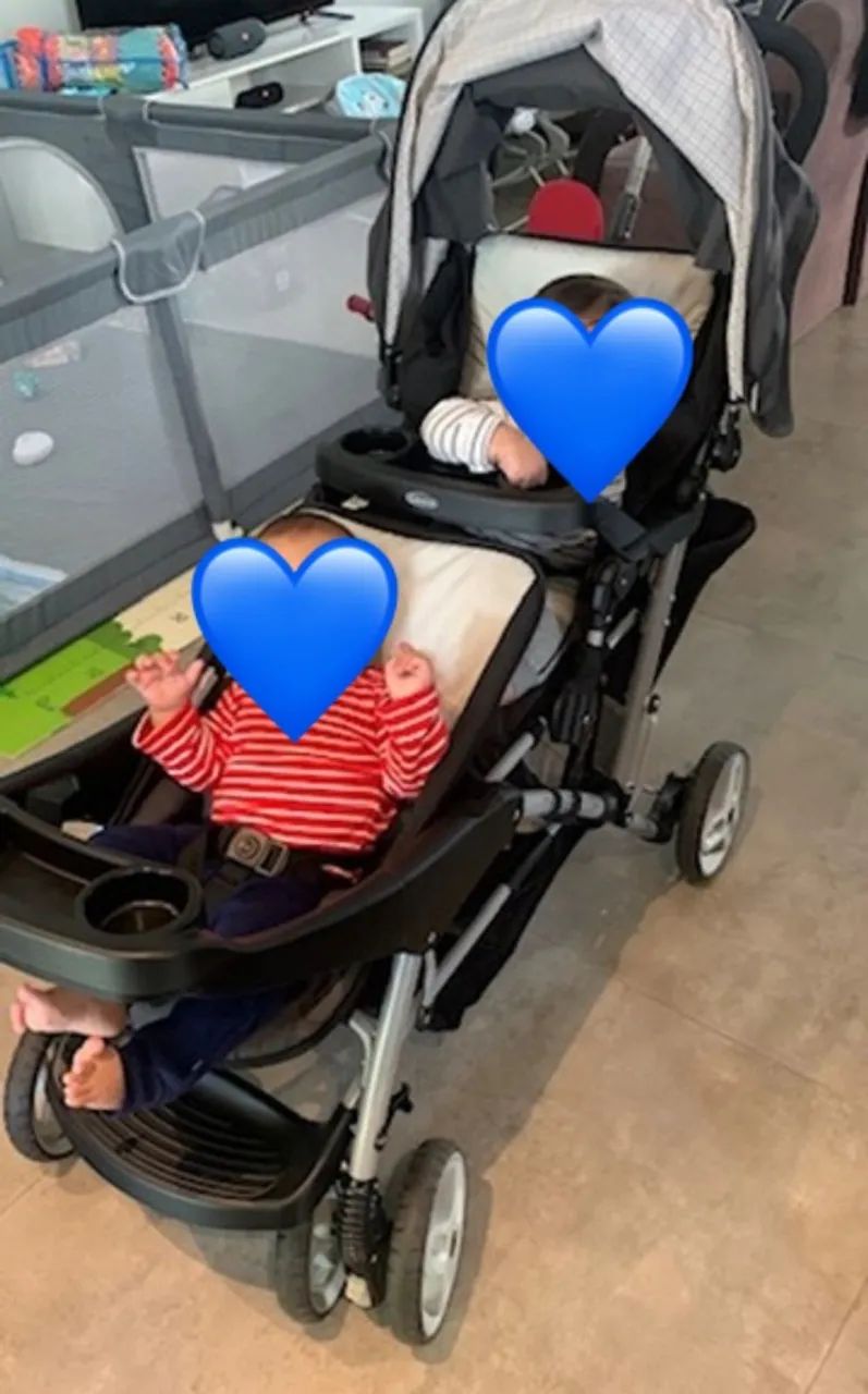 Carrinho de bebê Duplo (gêmeos) Graco Duoglider double stroller - Foto 2
