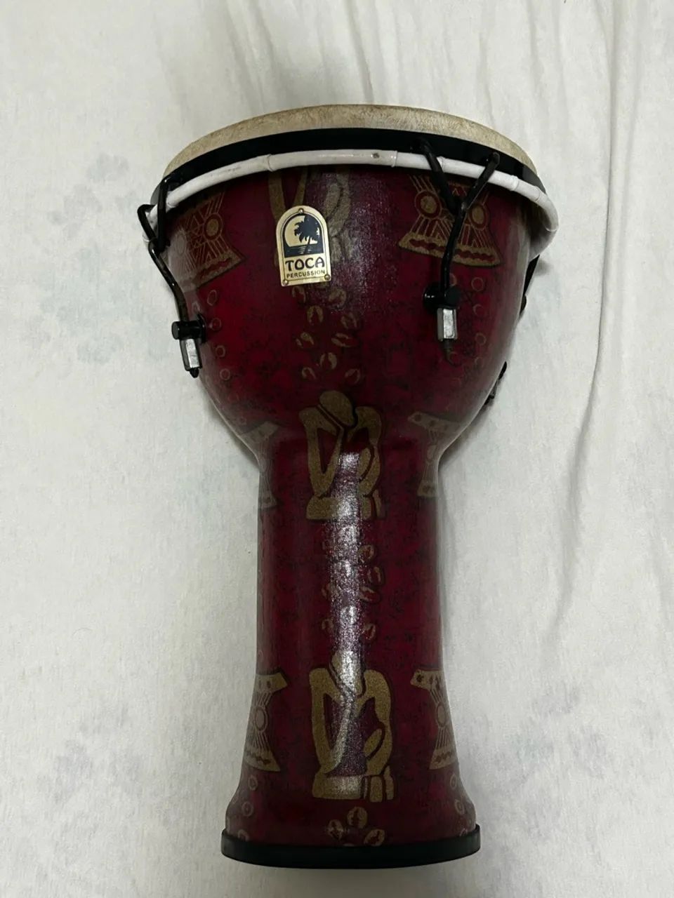 Tambor Djembe Toca 9,5 polegadas em ótimo estado - Foto 5