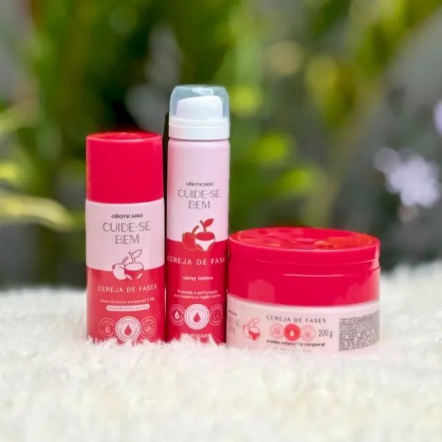 Kit Cereja de Fases Spray Íntimo + Óleo Térmico TPM + Creme