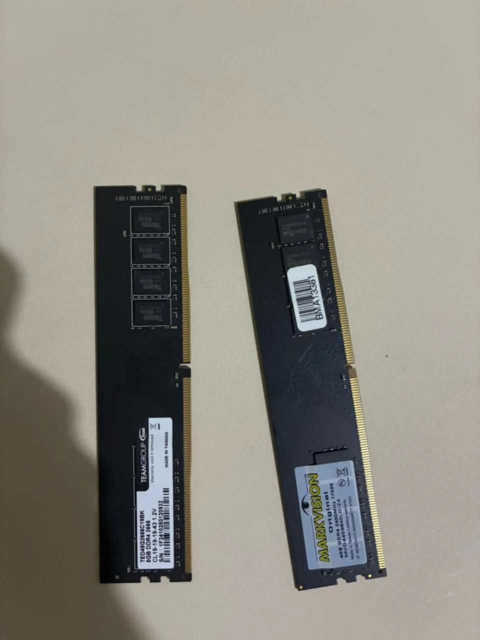 Memória RAM 12gb(8 e 4)