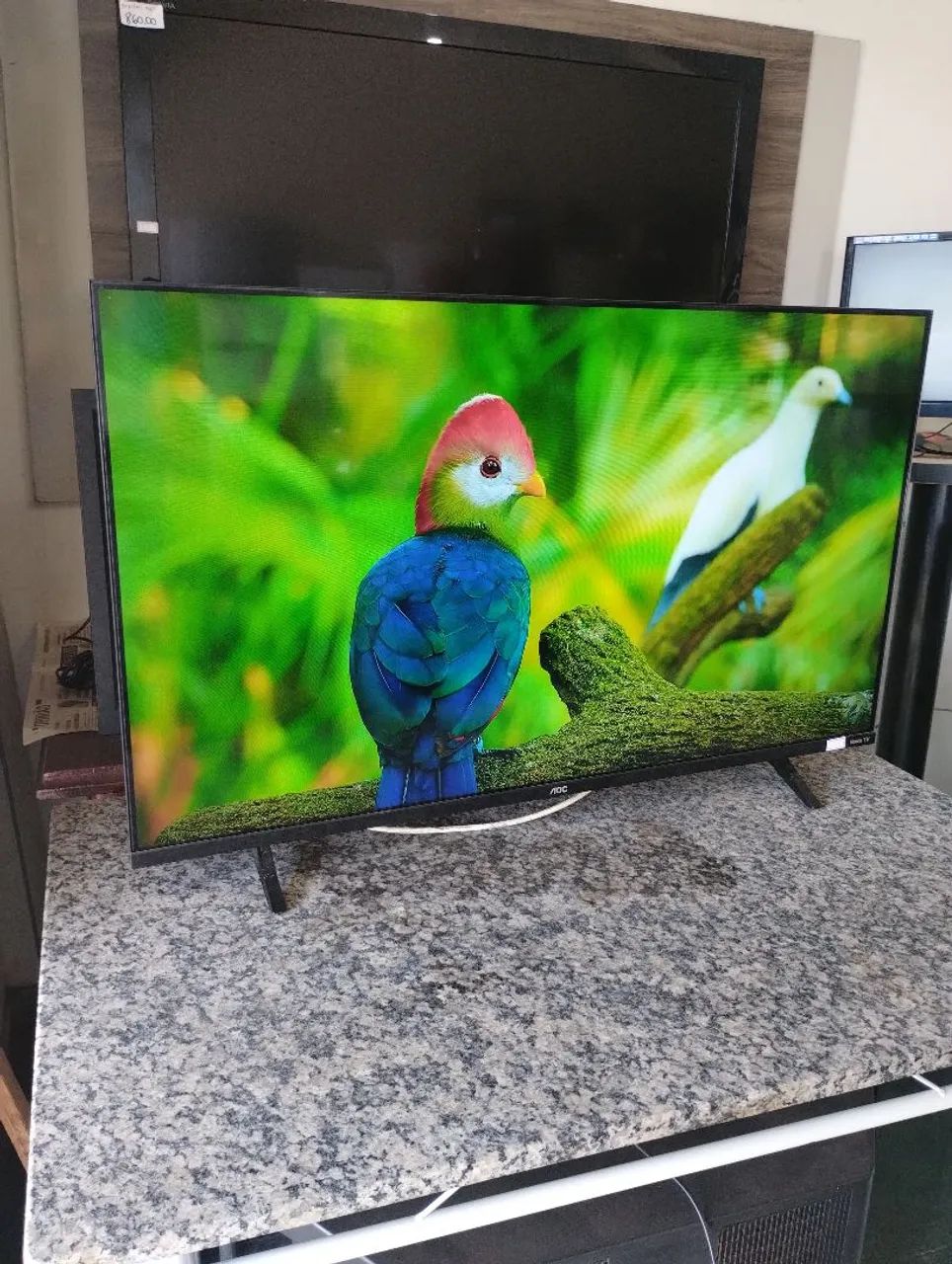 Smart TV 43" Roku AOC semi nova com nota fiscal 