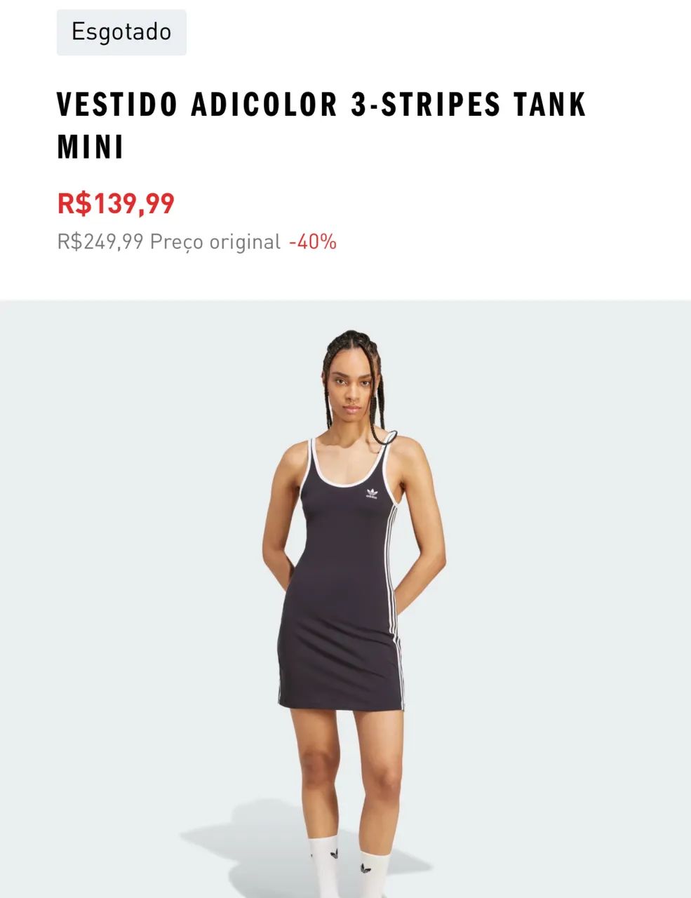 VESTIDO ADICOLOR 3-STRIPES TANK MINI