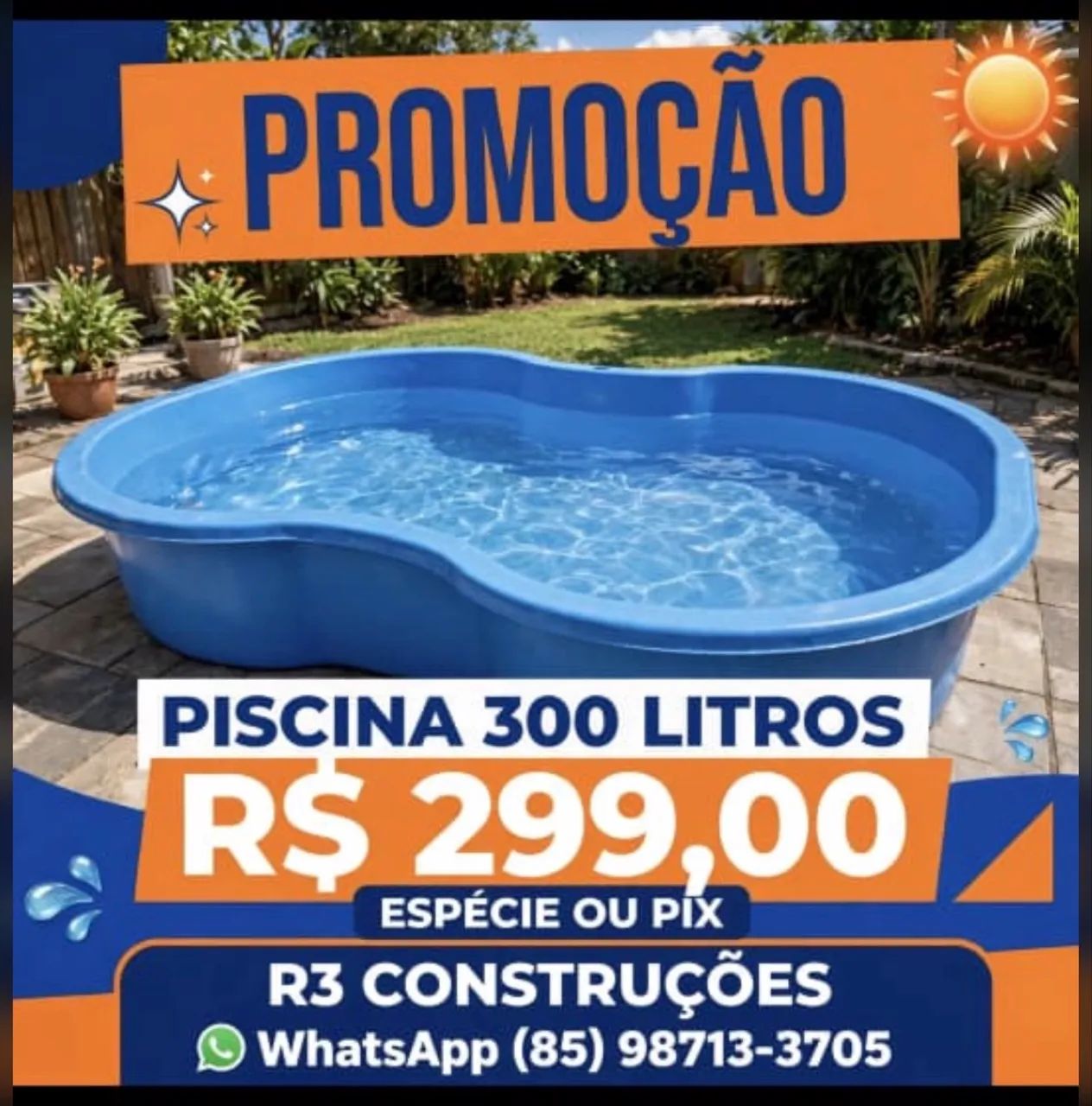 Piscina 300 lt Nova 
