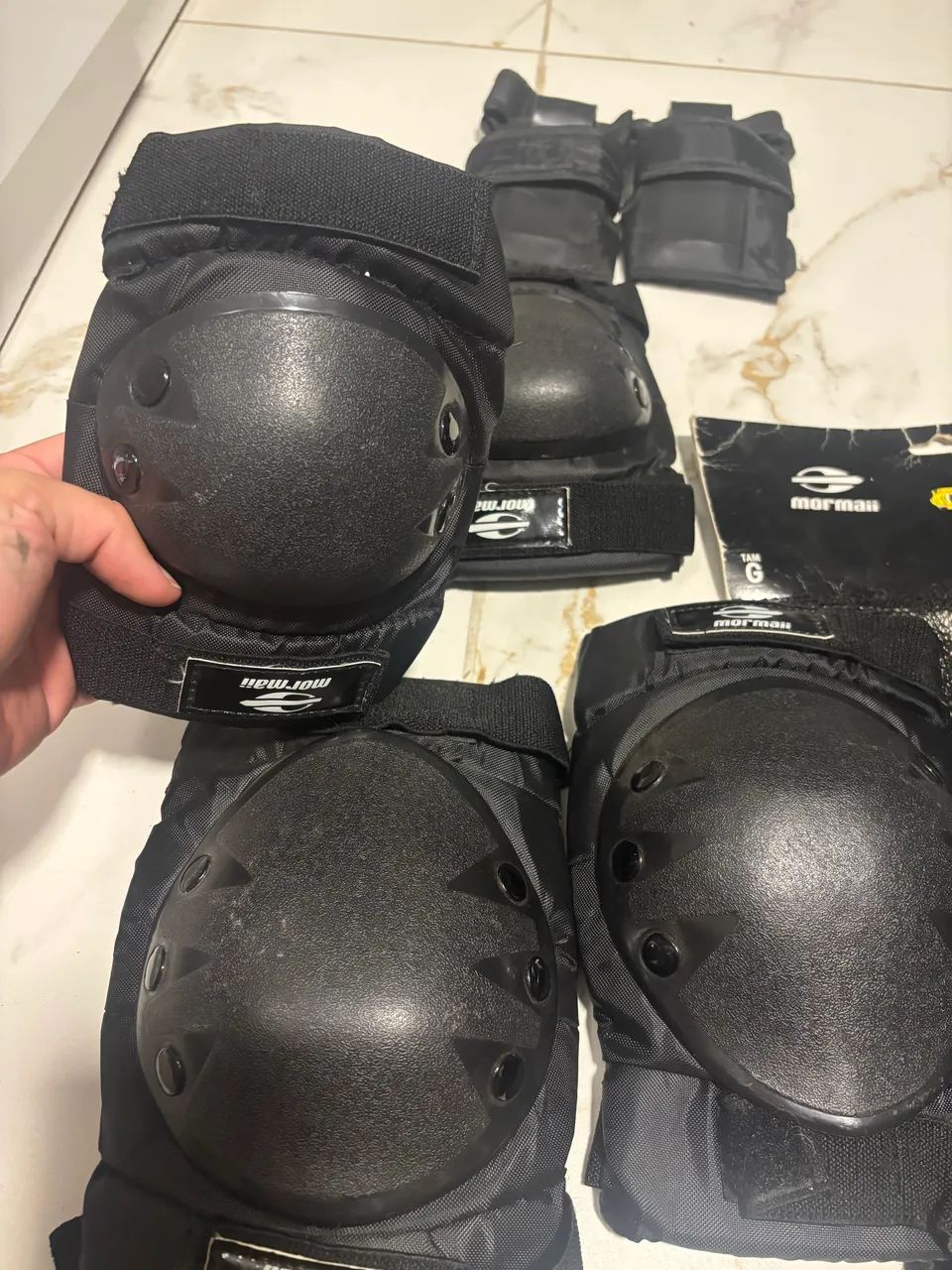 Kit proteção Mormaii - Munhequeira, Cotoveleira e Joelheira - Foto 2