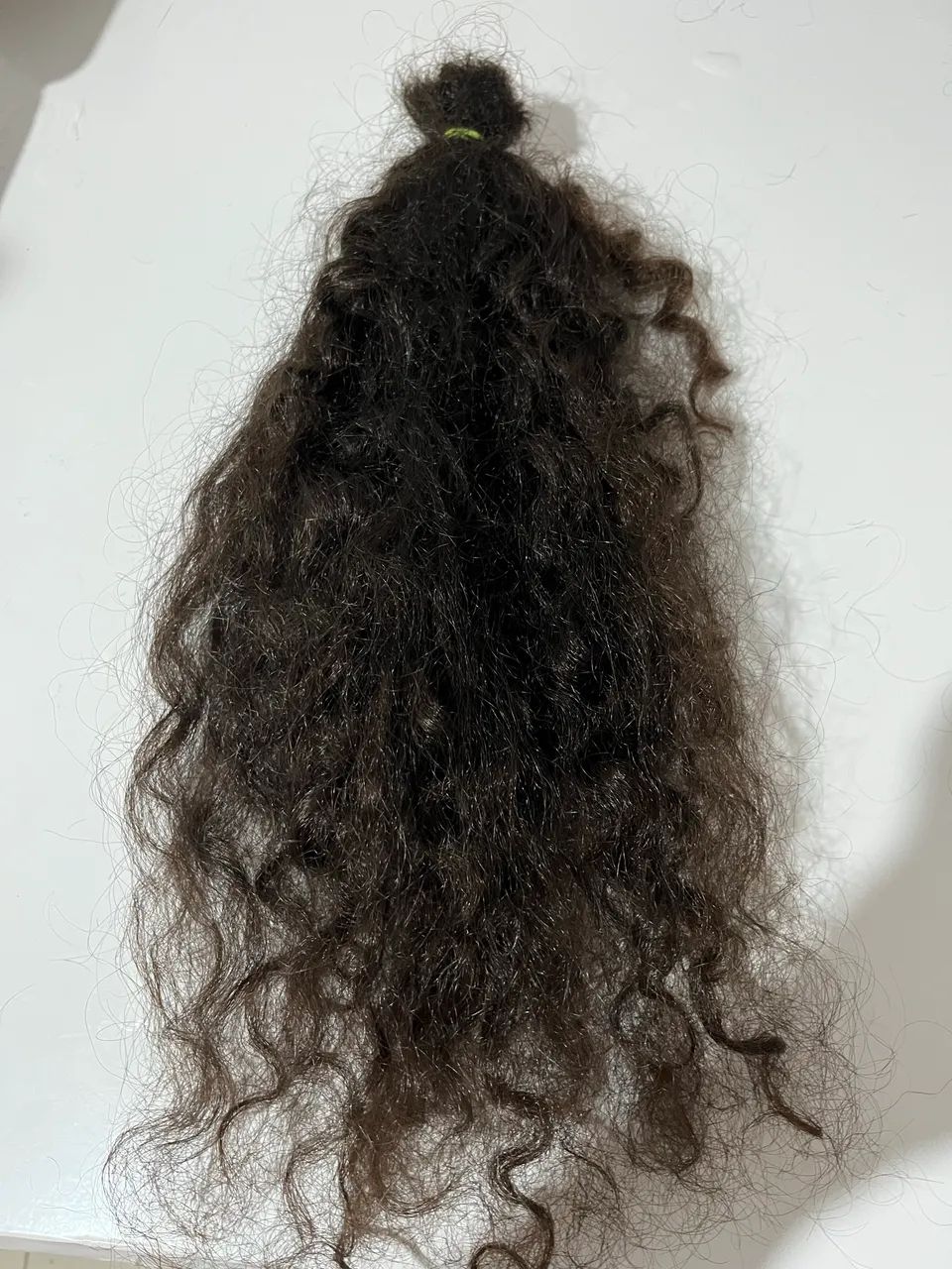 cabelo castanho virgem 51g 50cm