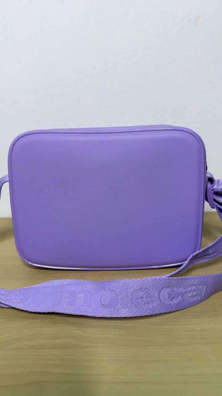 Bolsa Tiracolo Moleca PVC Lilás Original (Nunca Usada) - Foto 2