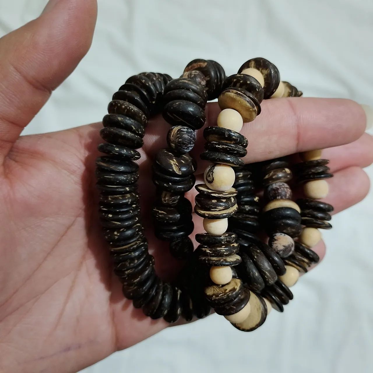Pulseiras de côco  - Foto 4