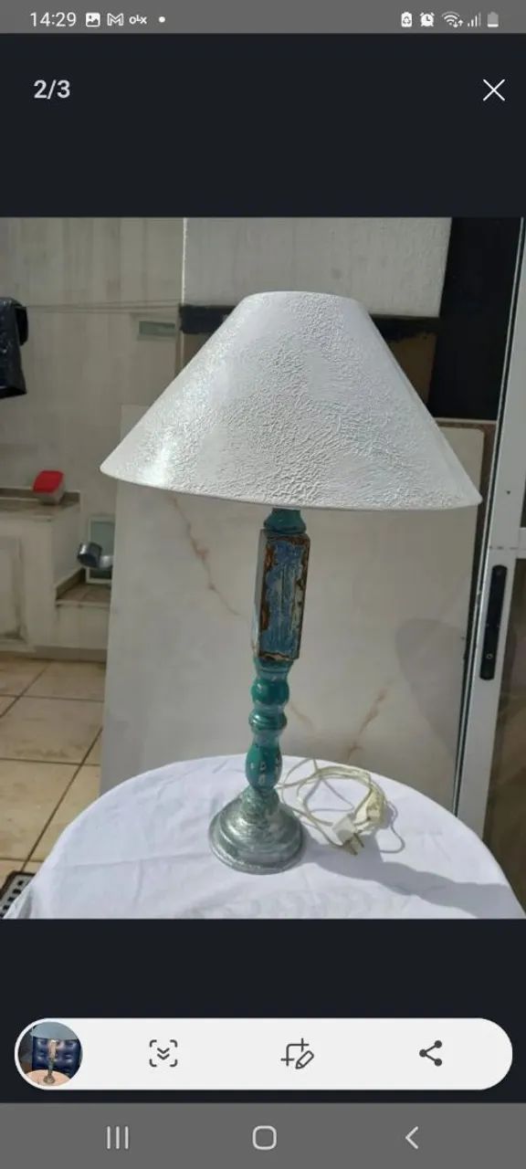 Luminária artesanal