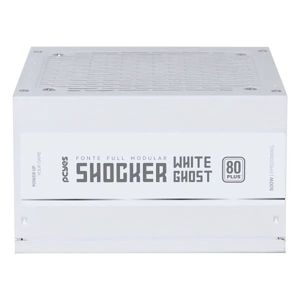 Fonte Gamer Pcyes Shocker Full Modular 500W 80 Plus White - White Ghost - Foto 5