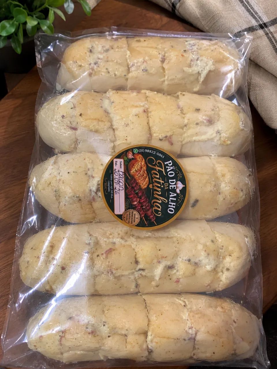 Pão de alho gourmet artesanal 