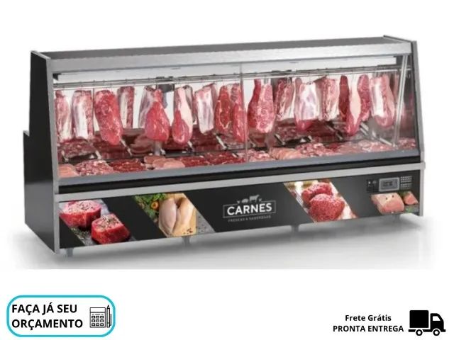 Balcão de Açougue 3M Preto Gelopar 220V