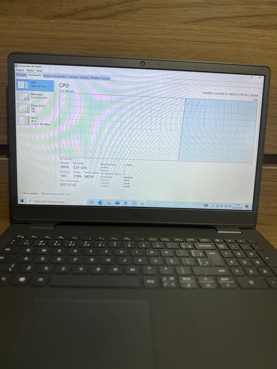 Notebook Dell i3 décima geração 