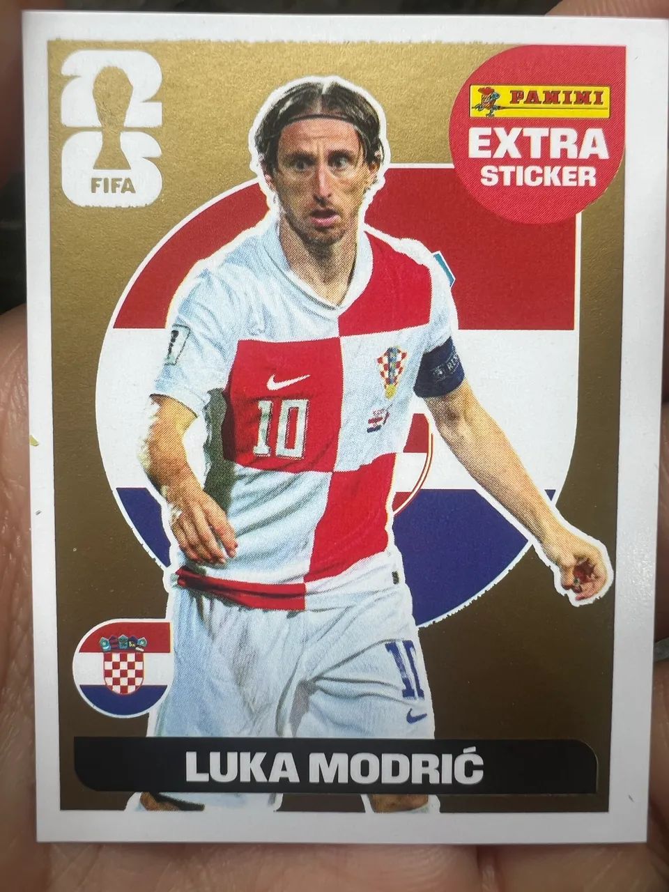 Figurinha Extra Ouro Luka Modri? Copa do Mundo 2026