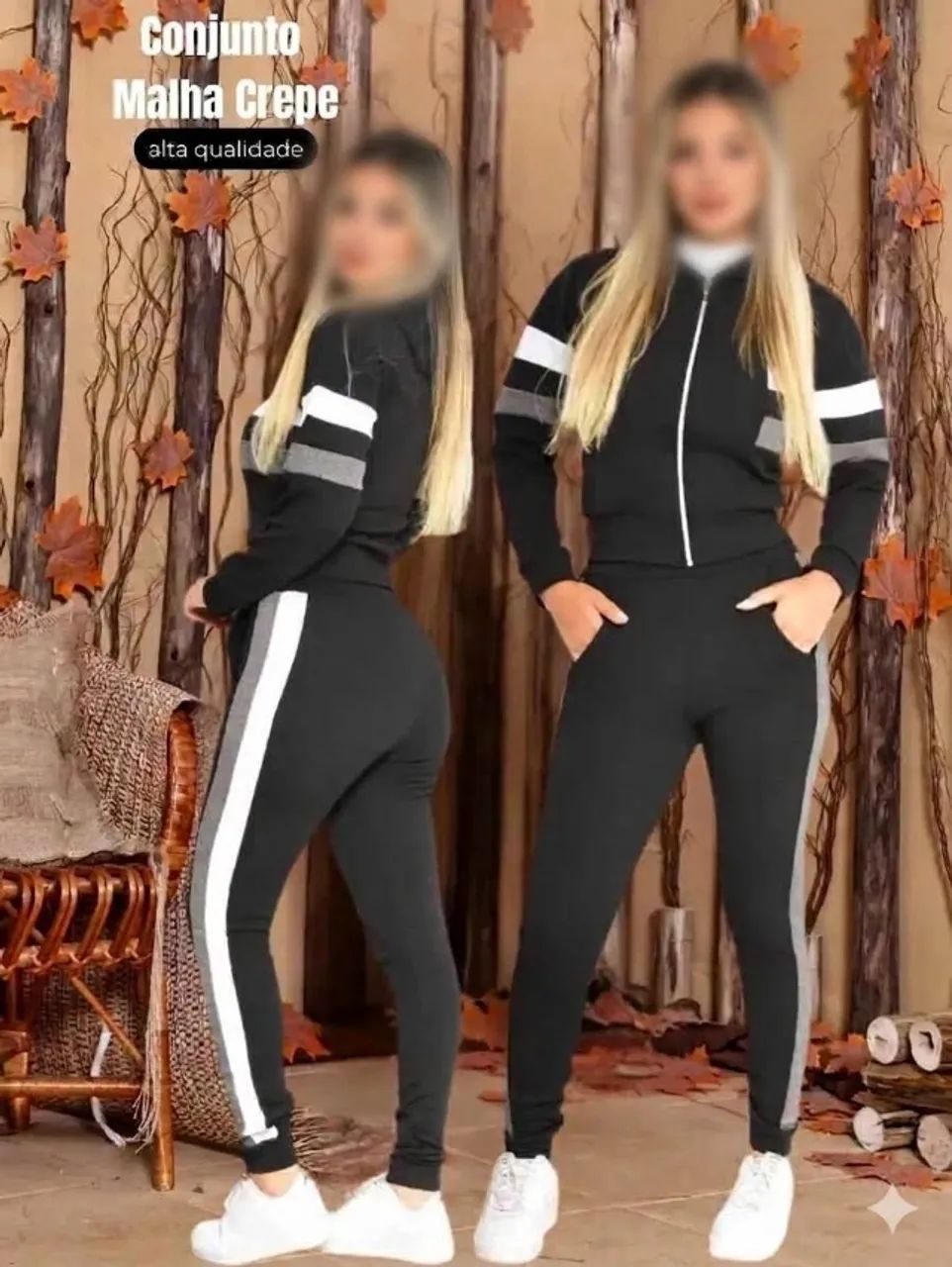 conjunto feminino preto g