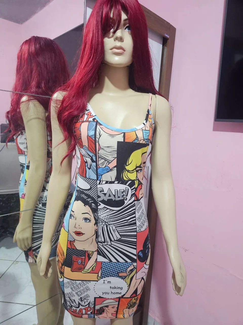 Vestido estampa quadrinhos - Foto 5